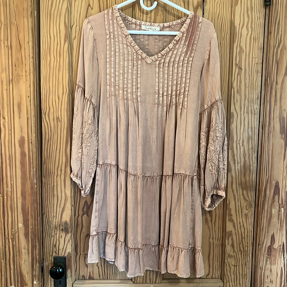 Dusty rose boho dress